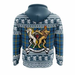 ScotsTee Shop Scottish Laing Clan Tartan Crest Christmas Hoodie Coat of Arms Funny Style