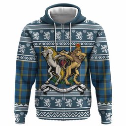 ScotsTee Shop Scottish Laing Clan Tartan Crest Christmas Hoodie Coat of Arms Funny Style