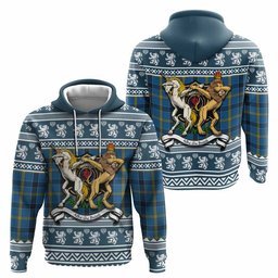 ScotsTee Shop Scottish Laing Clan Tartan Crest Christmas Hoodie Coat of Arms Funny Style