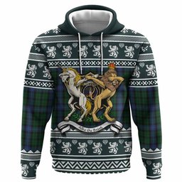 ScotsTee Shop Scottish MacIntyre (McIntyre) Clan Tartan Crest Christmas Hoodie Coat of Arms Funny Style