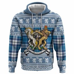 ScotsTee Shop Scottish Hutton Clan Tartan Crest Christmas Hoodie Coat of Arms Funny Style