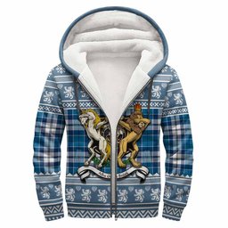 ScotsTee Shop Scottish Hutton Clan Tartan Crest Christmas Hoodie Coat of Arms Funny Style