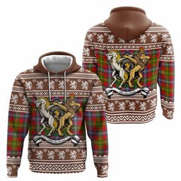 ScotsTee Shop Scottish Forrester (Foster) Clan Tartan Crest Christmas Hoodie Coat of Arms Funny Style