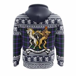 ScotsTee Shop Scottish Hunter (Hunterston) Clan Tartan Crest Christmas Hoodie Coat of Arms Funny Style