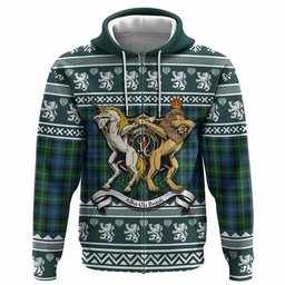 ScotsTee Shop Scottish Lyon Clan Tartan Crest Christmas Hoodie Coat of Arms Funny Style