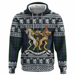 ScotsTee Shop Scottish Dundas Clan Tartan Crest Christmas Hoodie Coat of Arms Funny Style