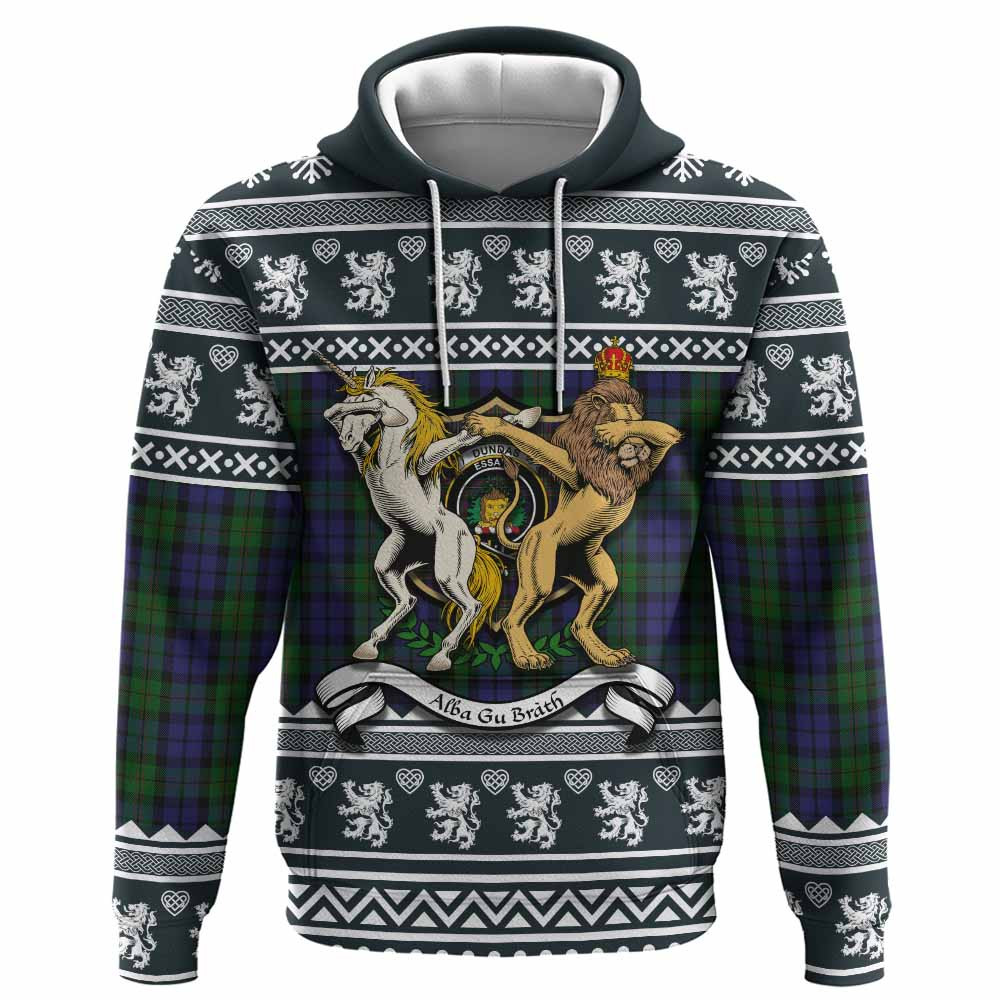 ScotsTee Shop Scottish Dundas Clan Tartan Crest Christmas Hoodie Coat of Arms Funny Style