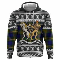 ScotsTee Shop Scottish Muir Clan Tartan Crest Christmas Hoodie Coat of Arms Funny Style