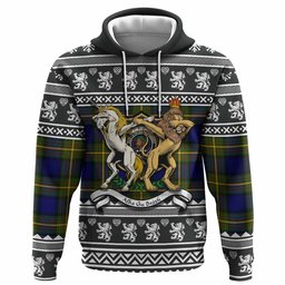 ScotsTee Shop Scottish Muir Clan Tartan Crest Christmas Hoodie Coat of Arms Funny Style