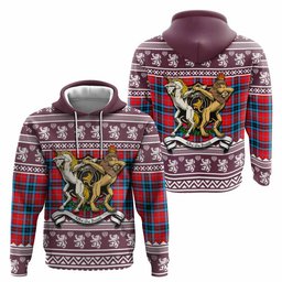 ScotsTee Shop Scottish MacTavish (McTavish) Clan Tartan Crest Christmas Hoodie Coat of Arms Funny Style