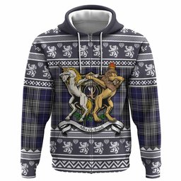 ScotsTee Shop Scottish Napier Clan Tartan Crest Christmas Hoodie Coat of Arms Funny Style