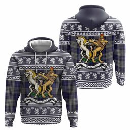 ScotsTee Shop Scottish Napier Clan Tartan Crest Christmas Hoodie Coat of Arms Funny Style