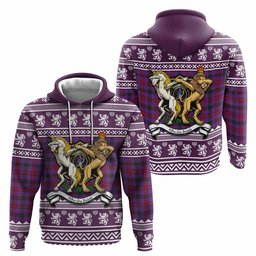 ScotsTee Shop Scottish Montgomery Clan Tartan Crest Christmas Hoodie Coat of Arms Funny Style