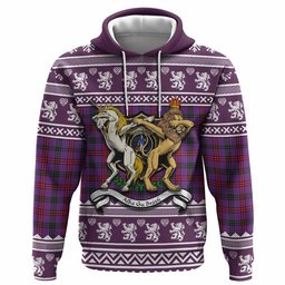 ScotsTee Shop Scottish Montgomery Clan Tartan Crest Christmas Hoodie Coat of Arms Funny Style