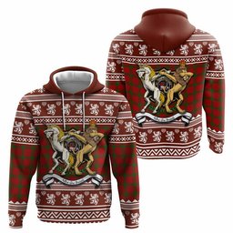 ScotsTee Shop Scottish MacDonald (McDonald) of Sleat Clan Tartan Crest Christmas Hoodie Coat of Arms Funny Style
