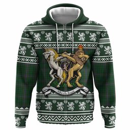 ScotsTee Shop Scottish MacRae (McRae) Clan Tartan Crest Christmas Hoodie Coat of Arms Funny Style