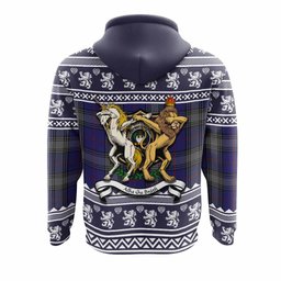 ScotsTee Shop Scottish Kinnaird Clan Tartan Crest Christmas Hoodie Coat of Arms Funny Style