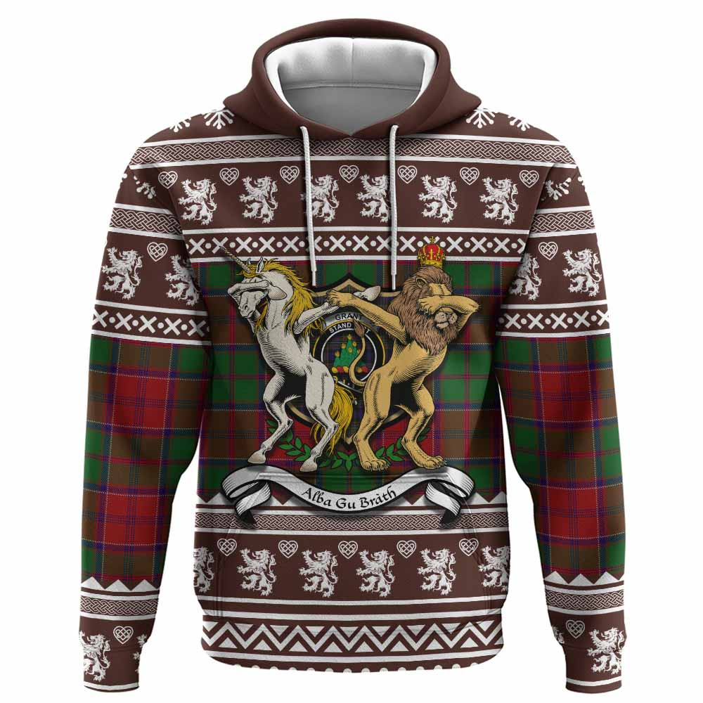 ScotsTee Shop Scottish Grant Clan Tartan Crest Christmas Hoodie Coat of Arms Funny Style