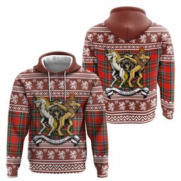 ScotsTee Shop Scottish Stewart (Stuart) Clan Tartan Crest Christmas Hoodie Coat of Arms Funny Style