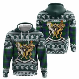 ScotsTee Shop Scottish Oliphant Clan Tartan Crest Christmas Hoodie Coat of Arms Funny Style