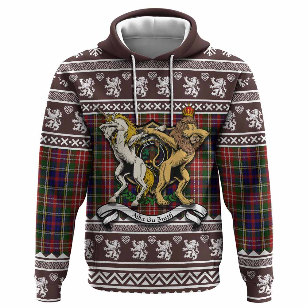 ScotsTee Shop Scottish Christie Clan Tartan Crest Christmas Hoodie Coat of Arms Funny Style