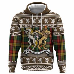 ScotsTee Shop Scottish Buchanan Clan Tartan Crest Christmas Hoodie Coat of Arms Funny Style