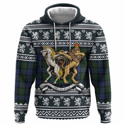 ScotsTee Shop Scottish Baird Clan Tartan Crest Christmas Hoodie Coat of Arms Funny Style