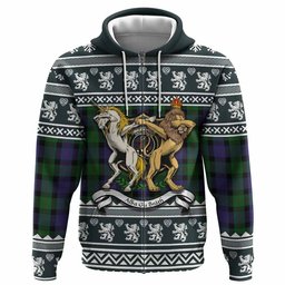 ScotsTee Shop Scottish Blair Clan Tartan Crest Christmas Hoodie Coat of Arms Funny Style