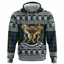 ScotsTee Shop Scottish Blair Clan Tartan Crest Christmas Hoodie Coat of Arms Funny Style