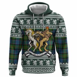 ScotsTee Shop Scottish Newlands Clan Tartan Crest Christmas Hoodie Coat of Arms Funny Style
