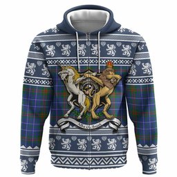 ScotsTee Shop Scottish Edmonstone Clan Tartan Crest Christmas Hoodie Coat of Arms Funny Style