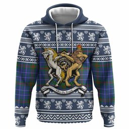 ScotsTee Shop Scottish Edmonstone Clan Tartan Crest Christmas Hoodie Coat of Arms Funny Style