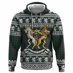 ScotsTee Shop Scottish Elphinstone Clan Tartan Crest Christmas Hoodie Coat of Arms Funny Style