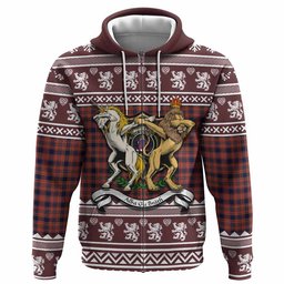 ScotsTee Shop Scottish Ogilvie (Ogilvy) Clan Tartan Crest Christmas Hoodie Coat of Arms Funny Style