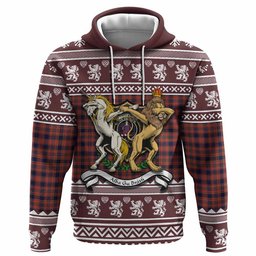 ScotsTee Shop Scottish Ogilvie (Ogilvy) Clan Tartan Crest Christmas Hoodie Coat of Arms Funny Style