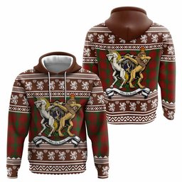 ScotsTee Shop Scottish MacQuarrie (McQuarrie) Clan Tartan Crest Christmas Hoodie Coat of Arms Funny Style