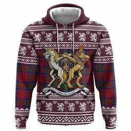 ScotsTee Shop Scottish MacGillivray (McGillivray) Clan Tartan Crest Christmas Hoodie Coat of Arms Funny Style