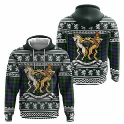 ScotsTee Shop Scottish Mowat Clan Tartan Crest Christmas Hoodie Coat of Arms Funny Style