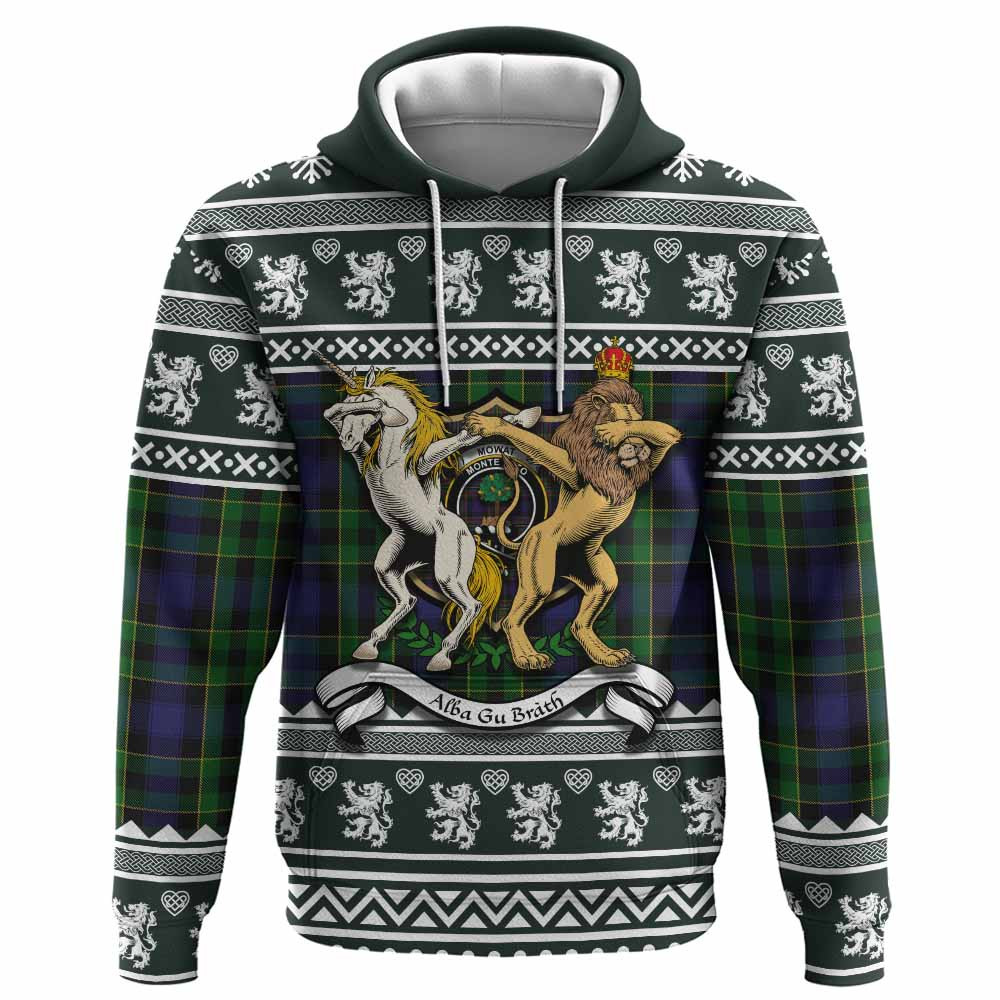 ScotsTee Shop Scottish Mowat Clan Tartan Crest Christmas Hoodie Coat of Arms Funny Style