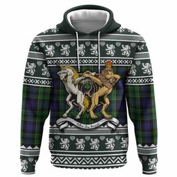 ScotsTee Shop Scottish Mowat Clan Tartan Crest Christmas Hoodie Coat of Arms Funny Style