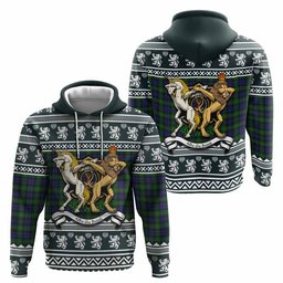 ScotsTee Shop Scottish Gordon Clan Tartan Crest Christmas Hoodie Coat of Arms Funny Style