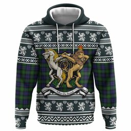 ScotsTee Shop Scottish Gordon Clan Tartan Crest Christmas Hoodie Coat of Arms Funny Style