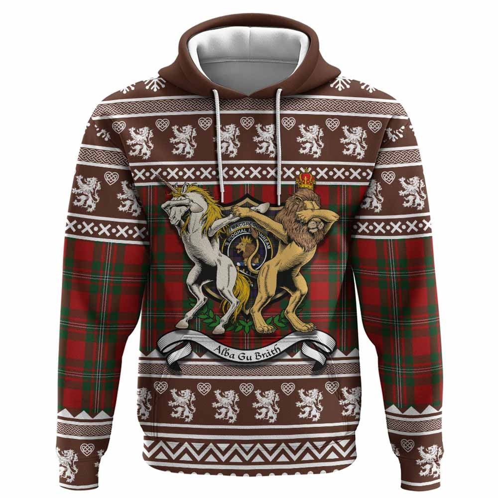 ScotsTee Shop Scottish MacGregor (McGregor) Clan Tartan Crest Christmas Hoodie Coat of Arms Funny Style