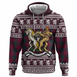 ScotsTee Shop Scottish Lindsay Clan Tartan Crest Christmas Hoodie Coat of Arms Funny Style