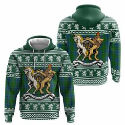 ScotsTee Shop Scottish Johnstone (Johnston) Clan Tartan Crest Christmas Hoodie Coat of Arms Funny Style