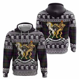 ScotsTee Shop Scottish MacDonald (McDonald) of Clanranald Clan Tartan Crest Christmas Hoodie Coat of Arms Funny Style