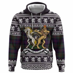 ScotsTee Shop Scottish MacDonald (McDonald) of Clanranald Clan Tartan Crest Christmas Hoodie Coat of Arms Funny Style