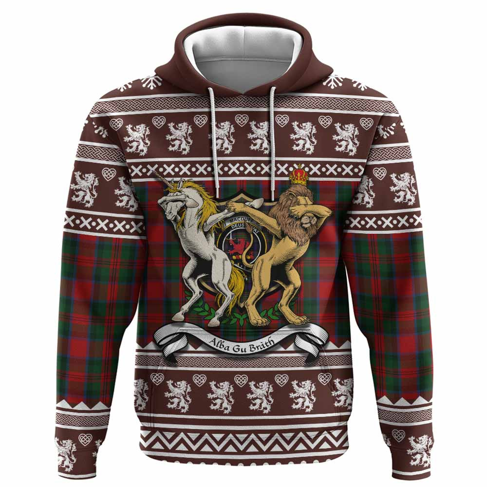 ScotsTee Shop Scottish MacDuff (McDuff) Clan Tartan Crest Christmas Hoodie Coat of Arms Funny Style
