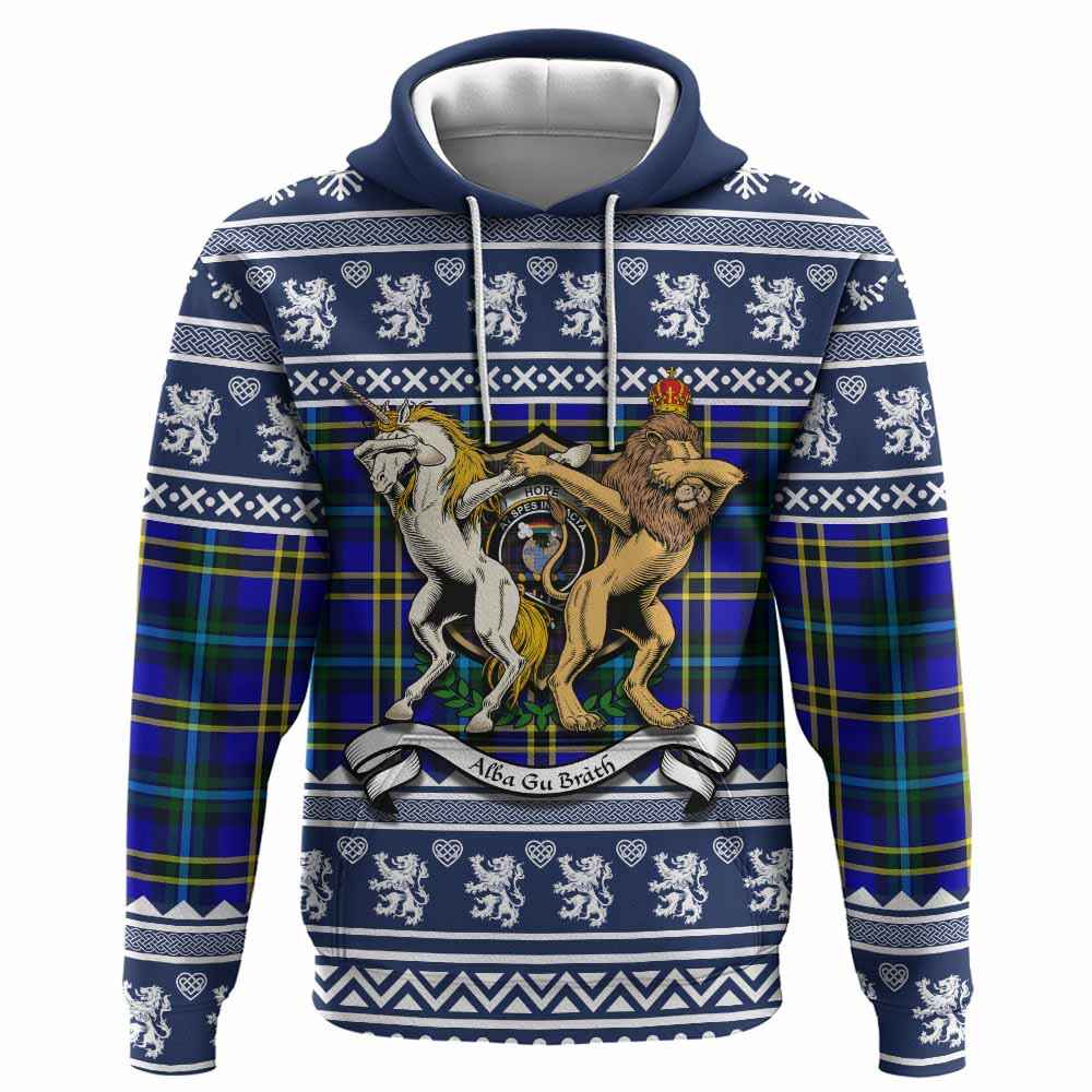 ScotsTee Shop Scottish Hope Clan Tartan Crest Christmas Hoodie Coat of Arms Funny Style