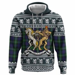 ScotsTee Shop Scottish Forbes Clan Tartan Crest Christmas Hoodie Coat of Arms Funny Style